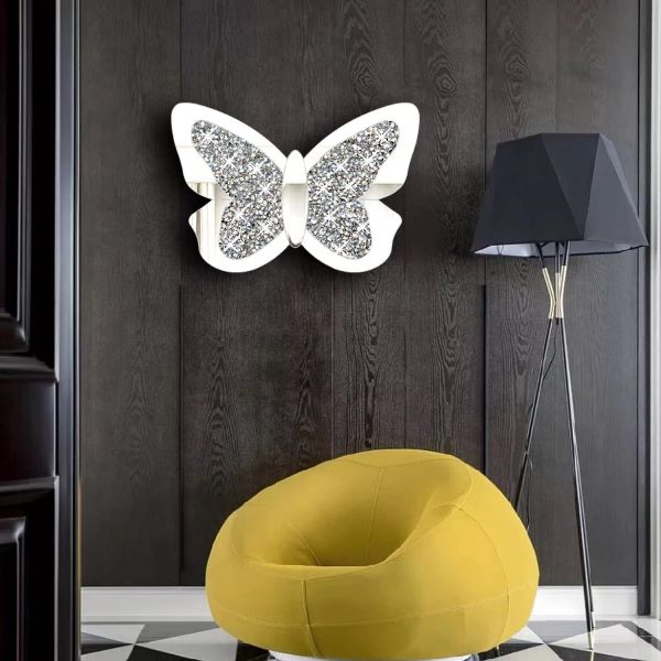 Espejo con forma de mariposa para decoración del hogar