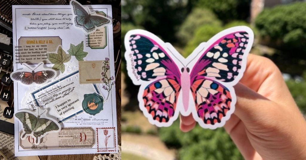 Sticker de Mariposas para Imprimir