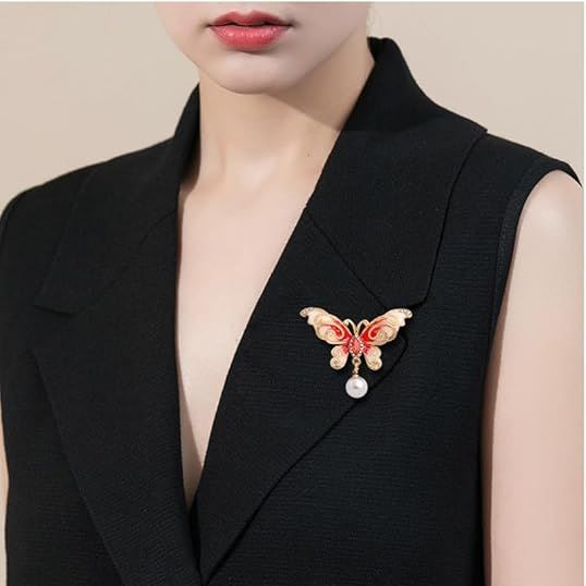 Broche de Perlas de Mariposa - Joyería para Mujeres