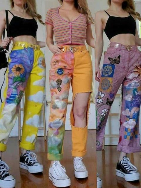 pantalones de mariposas