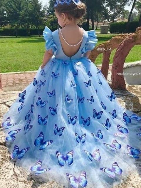 vestidos de mariposas para niñas