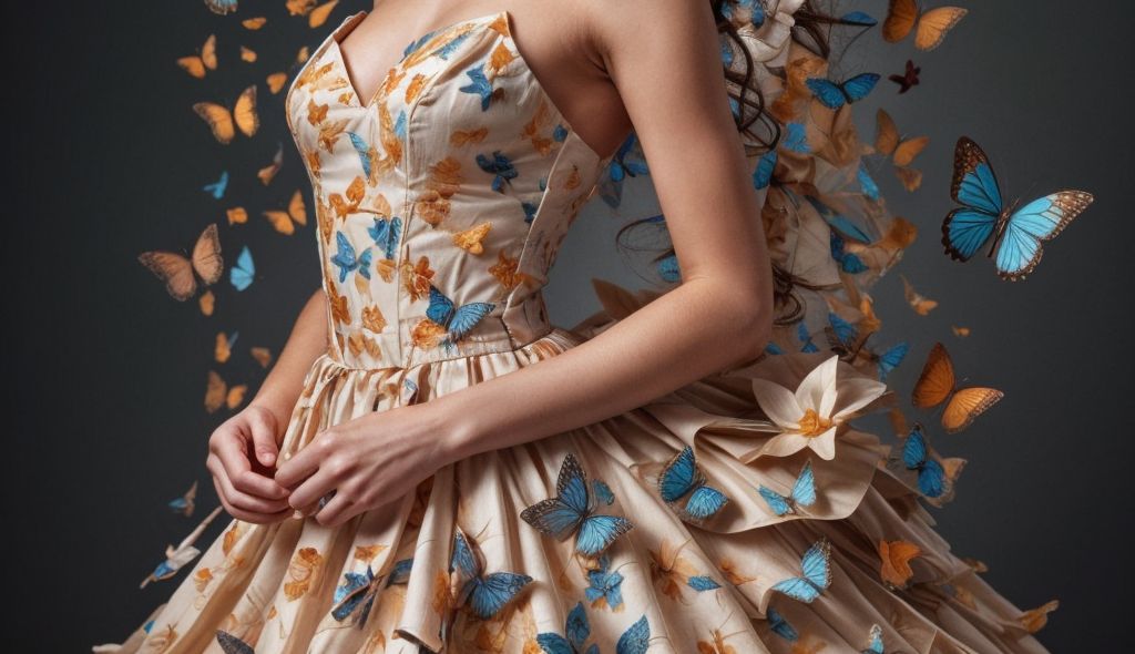 Vestido con Mariposas