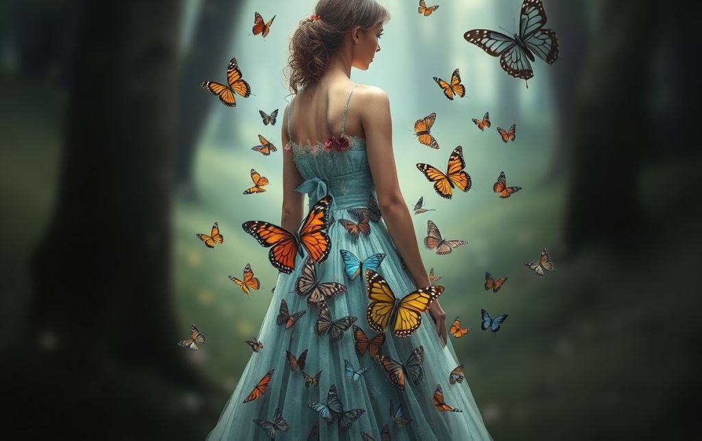 Vestidos con Mariposas 3D