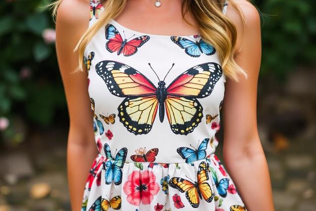 Vestido con Mariposas