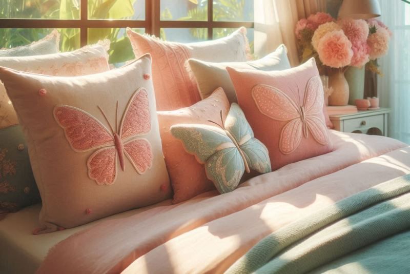 Almohadas de Mariposas