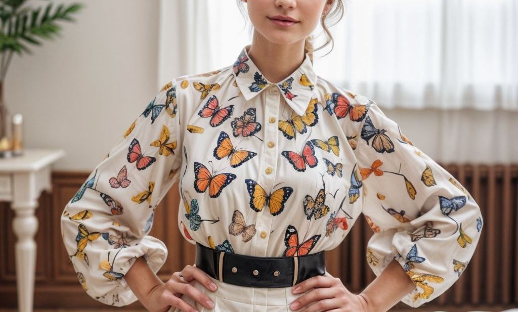 Blusas en Forma de Mariposa