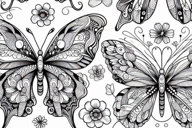 Dibujos de Mariposas para Colorear