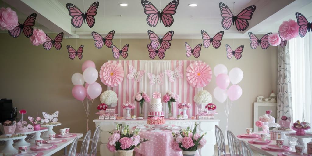 Fiesta Tematica de Mariposas para Niñas