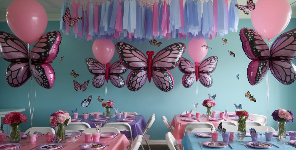 Fiesta Tematica de Mariposas para Niñas