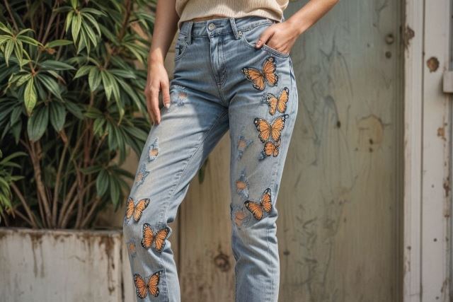 Jeans con Mariposas