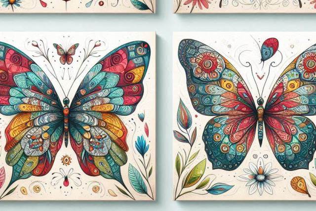 Mariposas de Colores para Imprimir