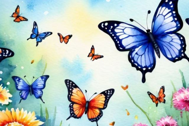 Mariposas de Colores para Imprimir y Recortar