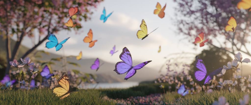 Mariposas en Movimiento 3D