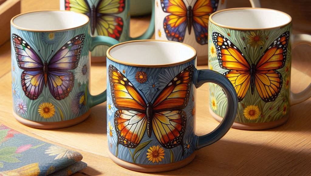 Tazas de Mariposas