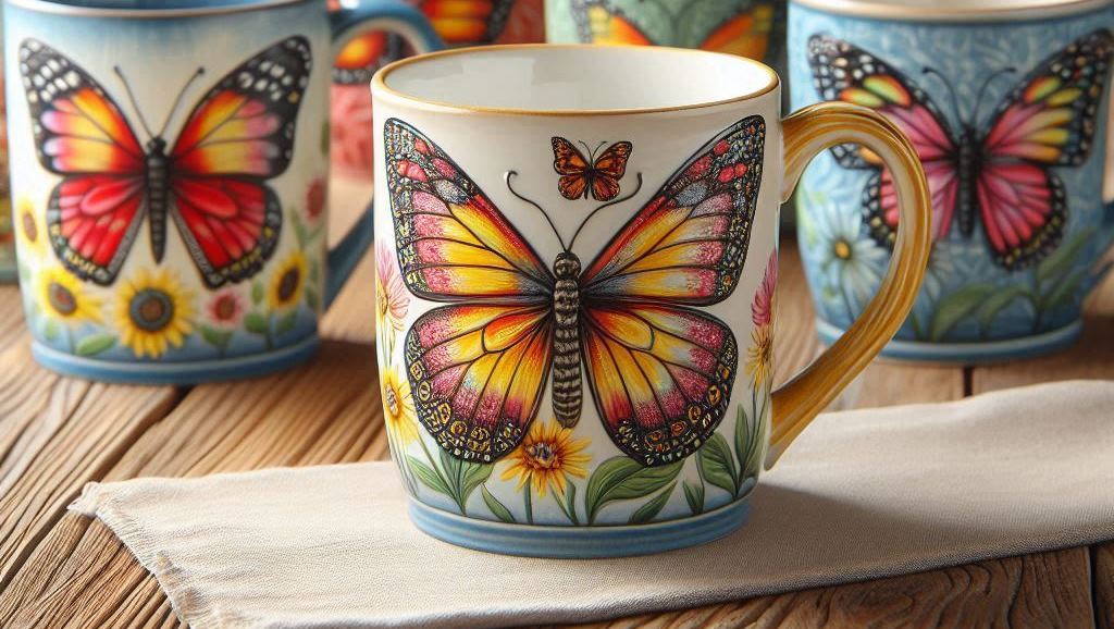 Tazas de Mariposas