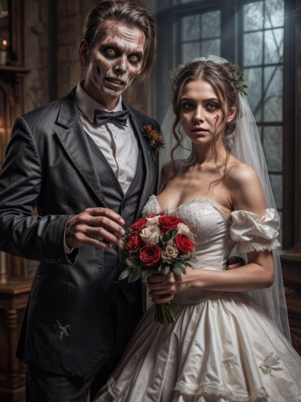 Ideas para Disfraces de Halloween en Pareja: Novia y novio zombi